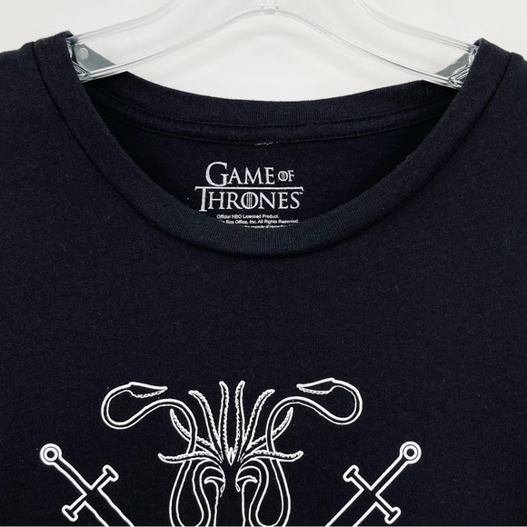 Game Of Thrones 100% Cotton Black Graphic Crewneck Tee XL - Picture 4 of 5